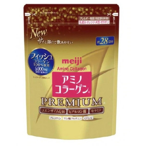 明治金色版 Q10 膠原蛋白粉 PREMIUM Meiji Amino Collagen Premium 28日份