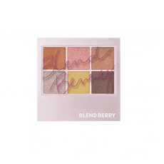Blend Berry 6色眼影盤 001：橘橙啡色色調