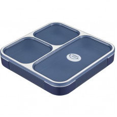 Foodman A4扁身直放飯盒 (深藍色) 800ml