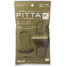 PITTA MASK 高密合可水洗口罩 標準款 3枚入 K卡其綠