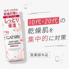 日本製 Gatsby 10-20代男性乾燥肌 Skin Care Aqua Cream 水油平衡補水潤清爽水感乳霜 170ml