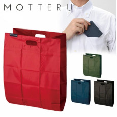MOTTERU 口袋型輕巧摺疊環保袋購物袋 (紅色)