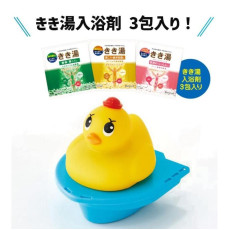 日本製 BATHCLIN KIKI湯藥用入浴劑小鴨隊長大冒險SET (3款溫泉湯 每包30g)