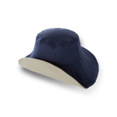 日本UV CUT HAT 可折疊抗UV雙面漁夫帽 藍色x米色