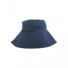 日本UV CUT HAT 可折疊抗UV雙面漁夫帽 藍色內藍白格仔